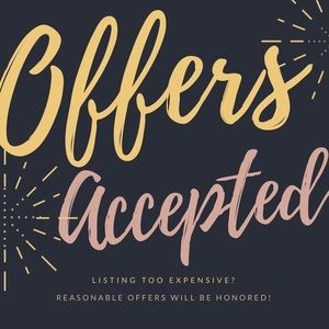 Reasonable offers accepted!